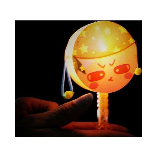 Children Rattan Drums Traditional Nostalgic Toys Flashing Rattles With Whistle Function Cheering Stick Plastic 2021