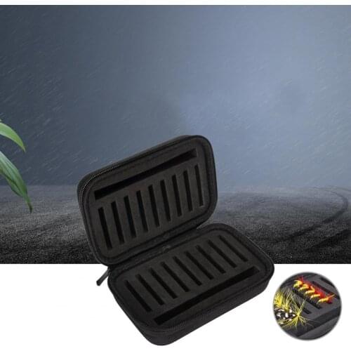 Double-sided Anti-impact Fishing Bait Organizer Storage Box For Outdoor Black Large-capacity Outdoor Food Storage Bag Handbag
