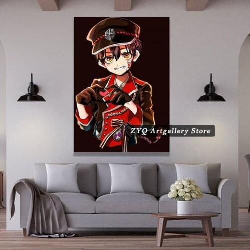 Heart Gesture Anime Toilet Bound Hanako Kun Wall Poster Art Works For Home Office Decoration Interior Decor Painting