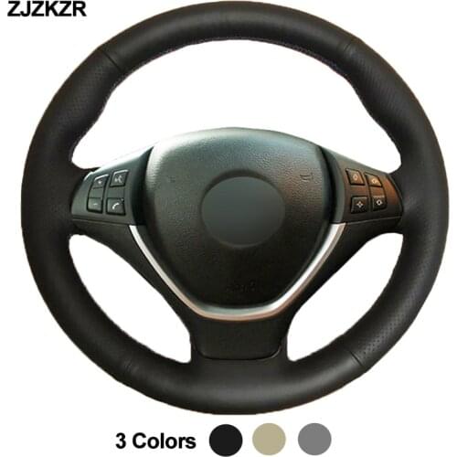 Car Auto Steering-Wheel Cover For BMW X5 E70 2006-2013 X6 E71 2008 2009 2010 2012 2013 2014 E72 (ActiveHybrid X6) 2009-2010