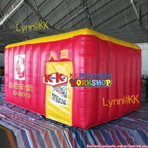 New 2021 Mini Size Inflatable Fire Safety Extinguisher House Tent For Student Drill