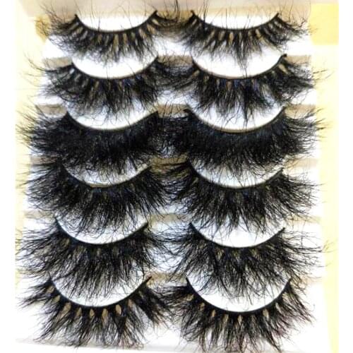 NEW 1pair Lashes Mink Eyelashes Real Mink Hair Fluffy Messy Soft Natural Lashes Makeup 3d Mink Lashes