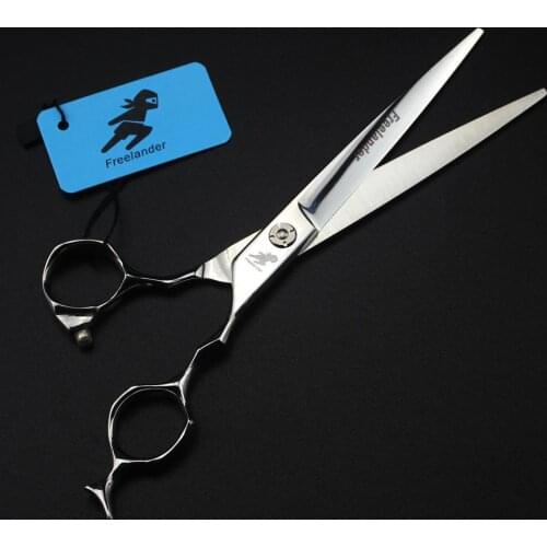 7" Stainless Dogs Grooming Scissors Curved handle Cutting Scissors pet hair cut Shears Professional Pets Shears Animal Shears