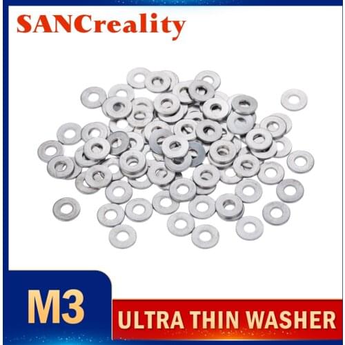 Stainless steel Flat Washer High precision Ultrathin Adjusting gasket Ultra thin shim M3 M4 M5 Thickness 0.1 0.2 0.3 0.5 1mm