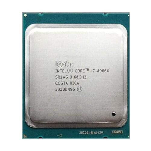 Intel I7 4960X Xeon I7-4960X CPU 6-cores 3.60GHZ 15MB 22nm LGA2011 I7 4960 X processor free shipping