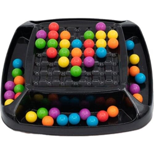 Rainbow Ball Matching Toy Colorful Fun Puzzle Chess Board Game Educational Toy Gift For Boys And Girls