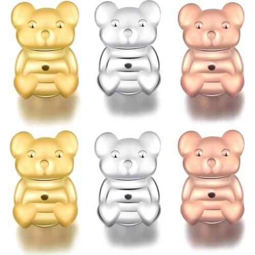 Ms Betti New Fashion Little Bear Earring Lift Backs Support Hypoallergenic Earrings Lifters Fits All Post Earring