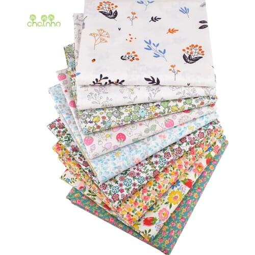 Small Floral Series,Printed Twill Cotton Fabric,Thick,Soft,Opaque,Patchwork Clothes,DIY Sewing&Quilting Material For Baby&Child