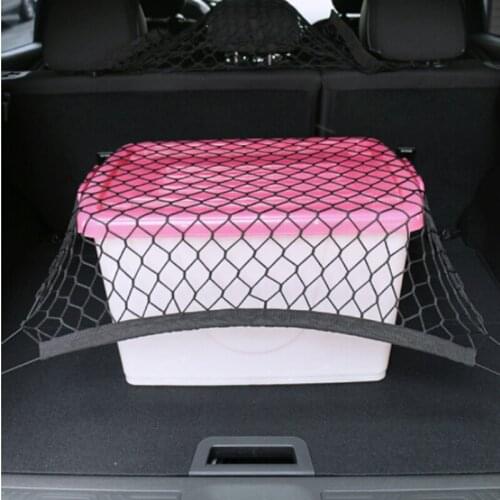 Car Trunk Storage Elastic Mesh Net 4 Hooks Fit For Daewoo Matiz Nexia Nubira Sens Tosca Winstorm