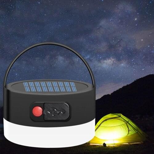 LED Tent Light Rechargeable Lantern Portable Emergency Night Market Light Outdoor Camping Bulb Lamp Hook Flashlight Home