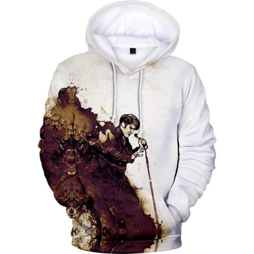 Elvis Presley Hoodies Sweatshirts Men Women Hoodies Streetwear Fashion Casual Hooded Pullovers Autumn Popular Long Sleeve Hoodie