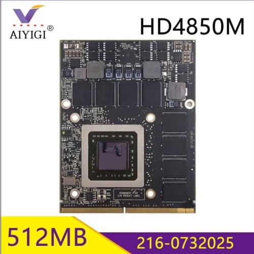 Radeon HD4850 HD4850M GDDR3 512MB 216-0732019 109-B91157-00 Video Graphics Card With X-Bracket For Apple iMac 27" A1312 Test OK