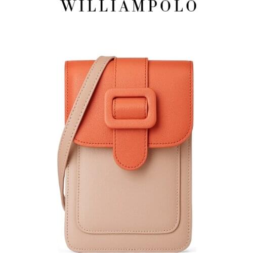 WILLIAMPOLO Women Small Crossboday Cell Phone Purse Bang Wallet 2021 Lightweight Phone Bag PU Shoulder Bag PL209218