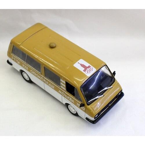 1:43 scale Winter sports special classic Russia RAF2203 Latvia retro van Collection Diecast alloy car model Metal traffic toy