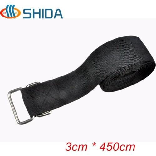 1pcs 3cm*4.5meters Double Metal Buckle Strong Polypropylene Webbing Ratchet Tie Down Quick Lock Strap Luggage Cargo Lashing Belt