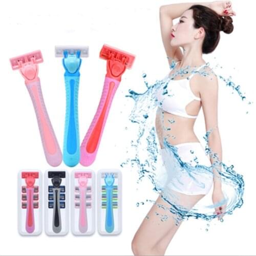 1pcs Unisex Boxed Manual Stainless Steel Shaving Razor Shaver Leg Armpit Pubic Hair Shaving Knife Body Hair Remover Razor