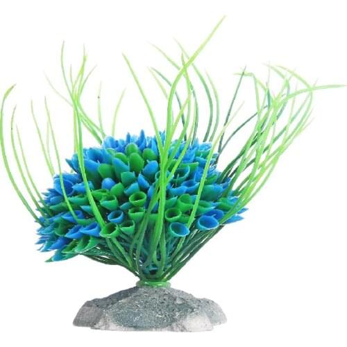 1Pcs Glorious Artificial Water Plant Graceful Green Grass Ornament Aquarium Fish Tank Decorations & Ornaments