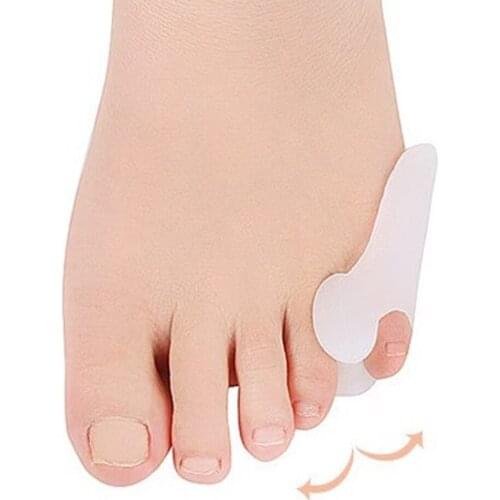 2PCS Foot Toe Separator Soft Silicone Straightener Corrector Gel Relief Bunion Foot Pain Foot Health Foot Care