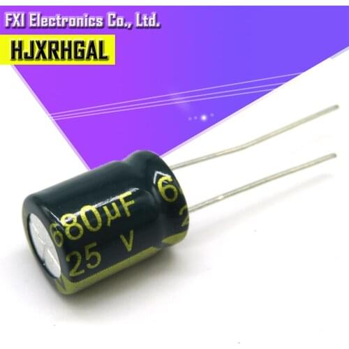 20PCS 25V680UF 10X13 680UF 25V 10*13 Electrolytic capacitor New original