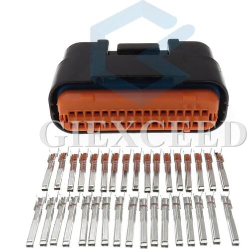 34 Pin MX23A34XF1 MX23A34SF1 Waterproof Automotive Connector For YAMAHA Motorbike ECU Socket