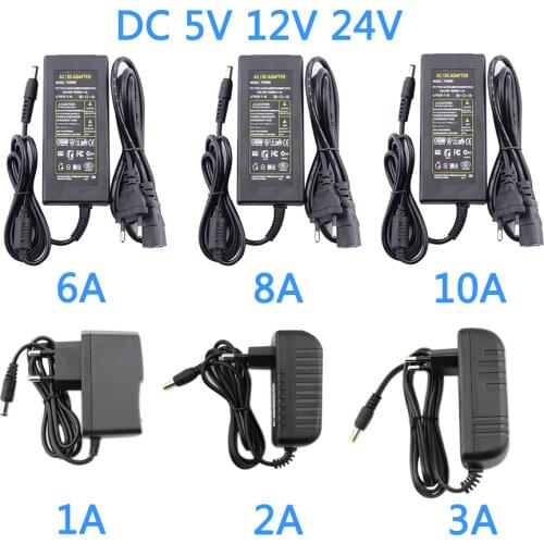 AC/DC power adapter 12V 1A 2A 3A 5A 6A 8A 10A universal charger EU US UK AU plug adapter 220V to 5/12/24 volt power supply