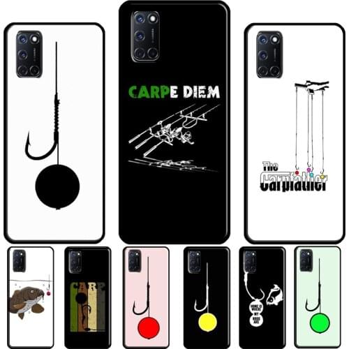 Carp Fishing Boilie Rig Hook For OPPO A5 A9 A31 A53 2020 A1K A3S A5S A15 A52 A72 A83 F5 F7 Reno 2Z 4 Pro Phone Cover
