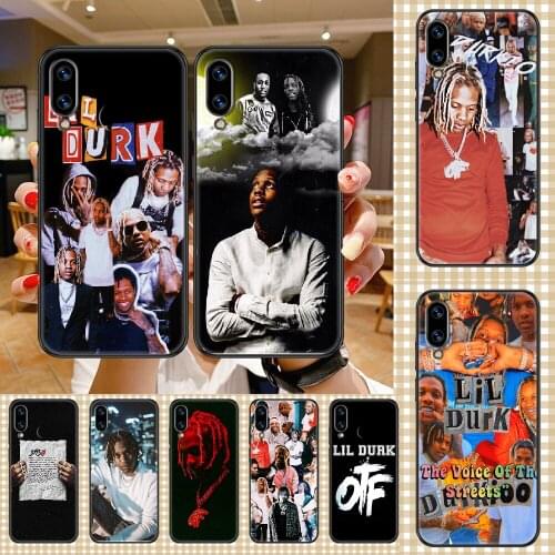Rapper lil durk Phone case For Huawei Honor 6 7 8 9 10 10i 20 A C X Lite Pro Play black tpu funda painting cell cover fashion