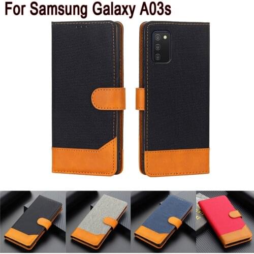 A03S Flip Phone Case For Samsung Galaxy A03s Cover Leather Wallet Stand Shell Etui Book On For Samsung A03s SM-A037M Case Coque