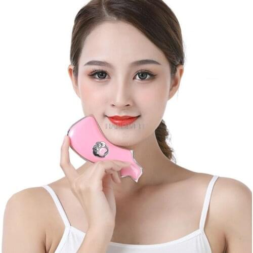 Electric beauty scrapping instrumentElectric Scraping Plate Electric Vibration Heating Beauty Instrument Facial Lift Massage Thi