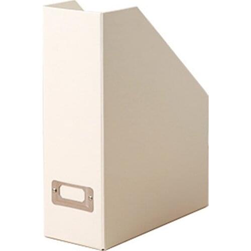 Magazine File, Office Desk Trapezoidal Box Paper Folder Finishing Box Book Ladder Frame Magazine Basket 12.25 X 9.75 X 3.75 Inch