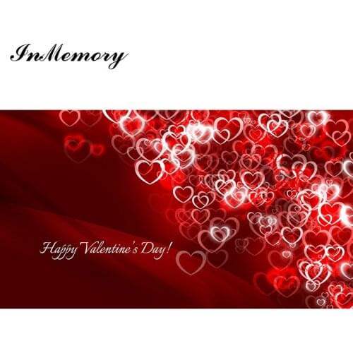 InMemory Custom Valentine Backdrop Flowers Rose February 14 Vinyl Happy Valentine 's Day Photographic Backdrop For Photo Studio