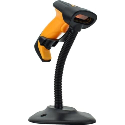 Hot Sale 1D Wired Full-Automatic Induction Laser Barcode Scanner With Stand Support RJ-45