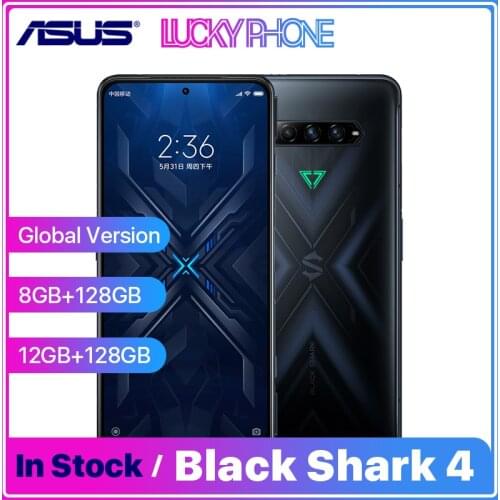 Global Version Black Shark 4 8GB 128GB Gaming Phone Snapdragon 870 5G Smartphone 120W Fast Charge 6.67" 144Hz AMOLED Screen