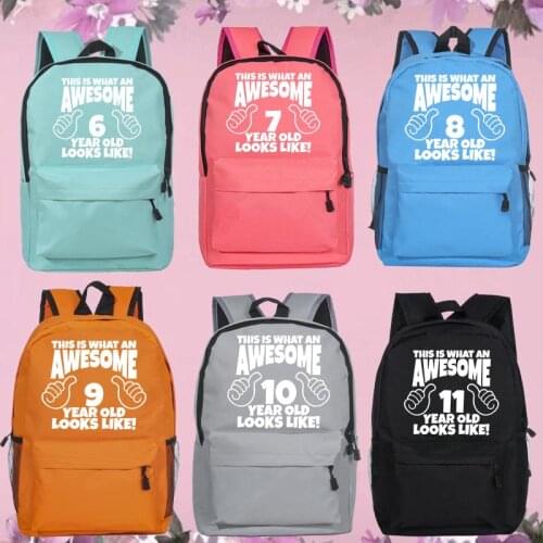 That Is What An 8 Year Old Looks Like Printed School Bags Children Backpack Kindergarten Girls Boy Schoolbag Best Gifts for Kids