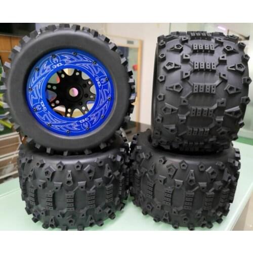 2PCS original axial 1/8 off road beadlock truck tire set 2pcs for HPI 4.6-5.9 xl flux Trxx xl Summit hobao MT