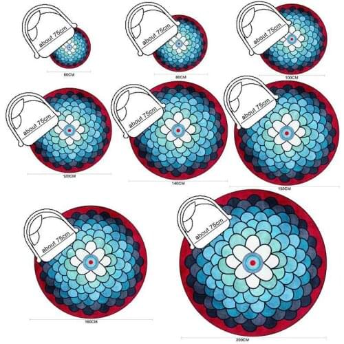 Persian Style Round Carpets For Living Room Bedroom Area Rug Classic Flower Home Decor Study Floor Mat Large Table Coffee Carpet