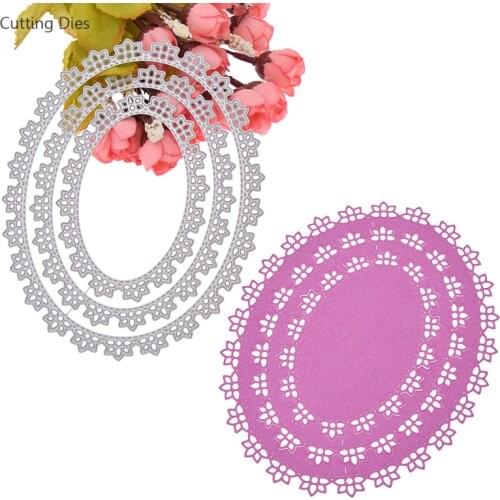 Metal Cutting Dies Round Circle Die Cut Dies Photo Frame Background Craft Dies For Diy Card Making Scrapbooking