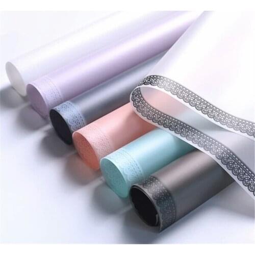 Fashion Lace Style Flower Waterproof Wrapping Paper Packaging Gift Wrapping Florist Wrapping Paper Flower Bouquet Supplies 10Pcs