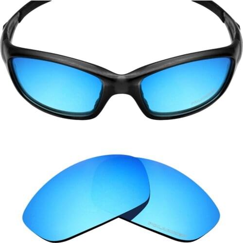 Mryok+ POLARIZED Resist SeaWater Replacement Lenses for Oakley Straight Jacket 2007 Sunglasses Ice Blue