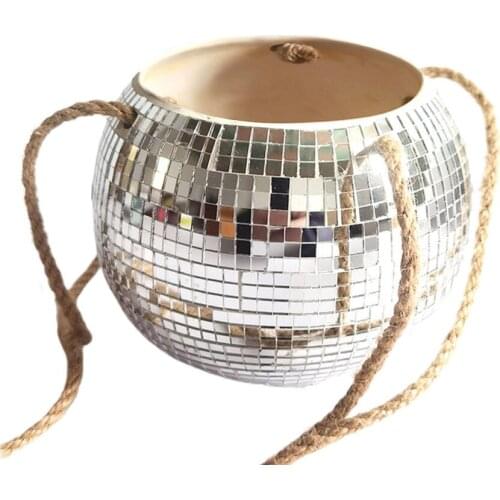 Wall Decor Pot Flowerpot Plant Pots Basket 1PC Ceramic Elegant Thicken Creative Color Mosaic Courtyard Garden Hanging Planter