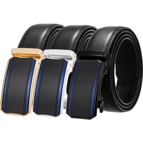 New Designer Belts for Men Metal Automatic Buckle Waist Belt for Luxury Fashion Cowhide Mens Belt Novelty 3.5cm Zp136-24483-1