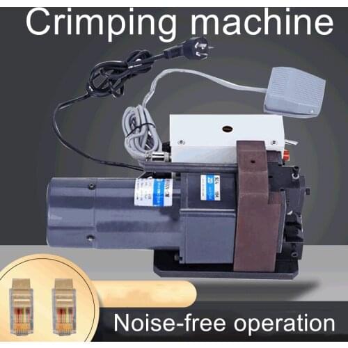 Crystal head crimping machine, telephone line heading machine, network cable crimping machine, PC head crimping machine