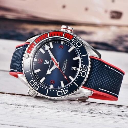 PAGANI DESIGN New Ceramic Bezel Automatic Watch Sapphire Luxury Mechanical Wristwatch Stainless Steel 100M Waterproof Men Watch