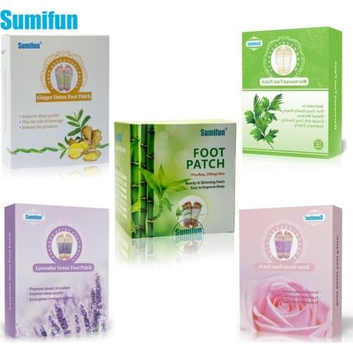 Sumifun 5 Type of Detox Foot Patches Nourish Repair Foot Patch Improve Sleep Quality Slimming Plasters Chinese Foot Care Beauty