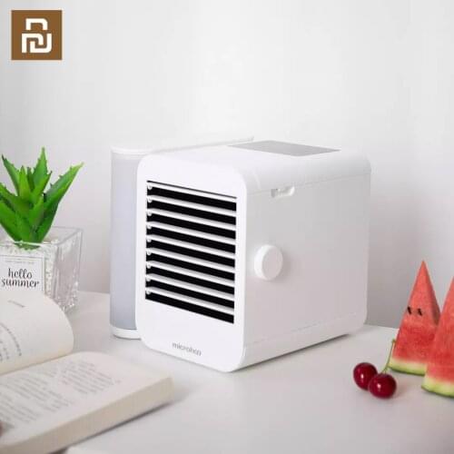 Microhoo Portable air Cooler Mini Air Conditioning Fan Touch Screen Energy Saving Low Noise Bladeless Ventilator