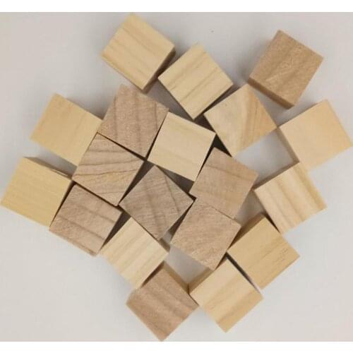 50 Pcs/20 Pcs/10 Pcs Simple Squares Wooden Sewing Craft Scrapbooking DIY Buttons