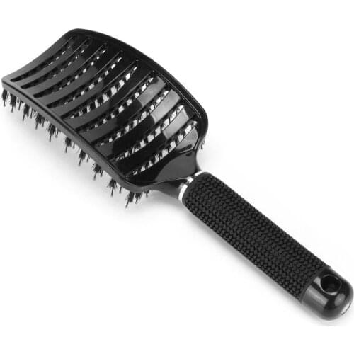 Hair Brush Women Female Hair Scalp Massage Comb Bristle Nylon HairBrush Wet Curly Detangle Hair Brush For Salon Hairdressing