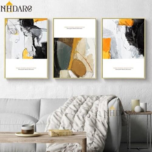 Modern Casual Luxury Style Abstract Posters and Prints Canvas Painting Art Wall Pictures For Living Room Abstract Home Decor