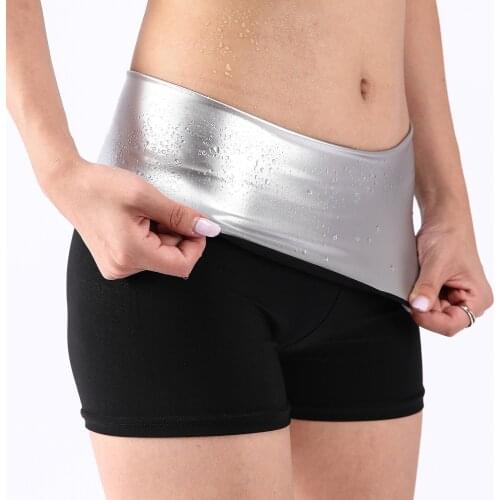 Sport Shorts Women Sauna Sweat Pants Thermo Fat Control Legging Body Shapers Fitness Stretch Control Panties Waist Slim Shorts