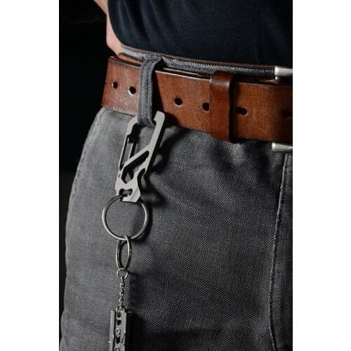 Titanium Carabiner Outdoor Hanging Alloy Key Multifunctional Gadget Key Carabiner